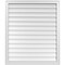 Ekena Millwork Vertical Surface Mount PVC Gable Vnt: Non-Functional, w/2"W x 1-1/2"H, Brickmould Frame, 34"W x 40"H GVPVE34X4002SN - alternate 1